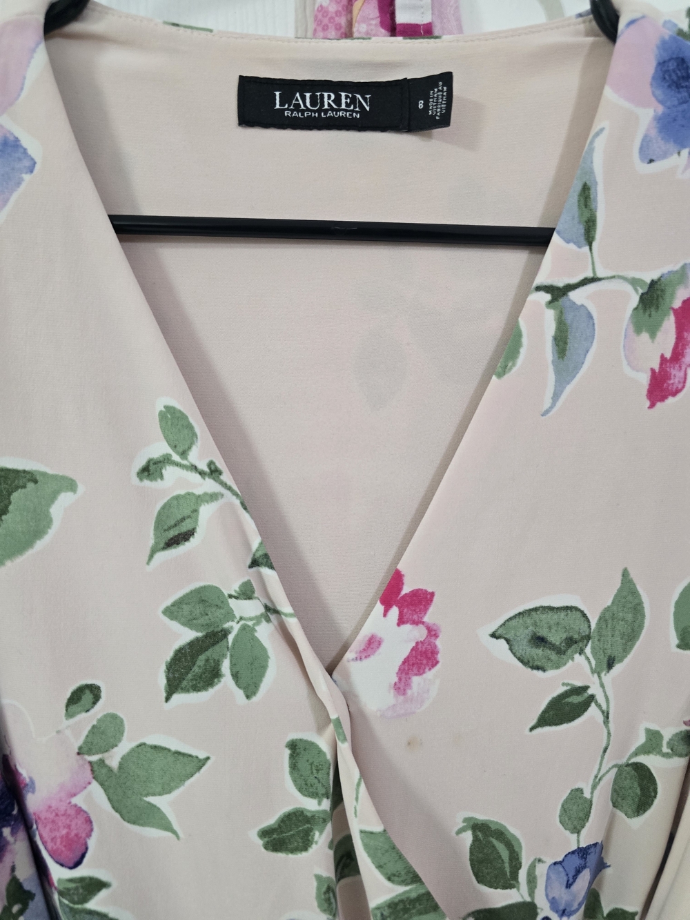 Lauren Ralph Lauren Pink Floral Wrap Dress
